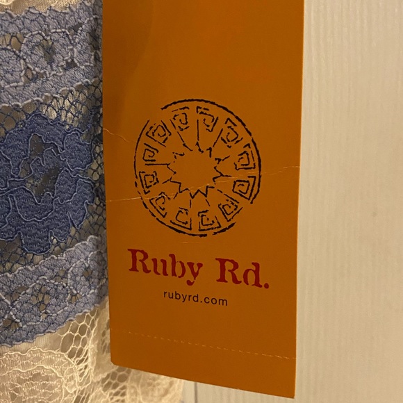 Ruby Rd Sz S Top-Blue Traveler Style MSRP $62 NWT 😊😊 - Picture 6 of 10